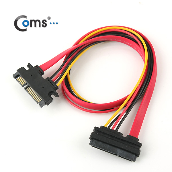 Coms SATA 케이블(데이터 + 전원), 연장/50cm