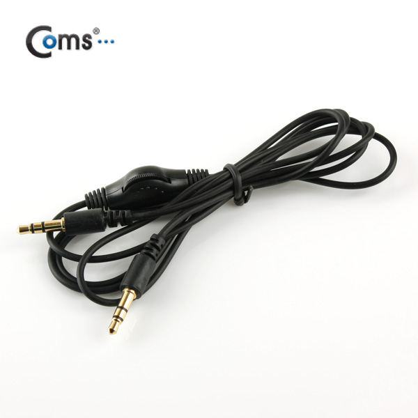 Coms 스테레오 케이블 (3.5ø/볼륨조절키) 1.5M/ST/Stereo