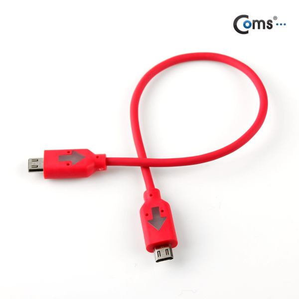 Coms 배터리 공유 케이블/빨대/ 비상충전, RED 색상
