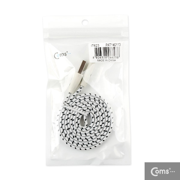 Coms USB/Micro USB(B) 케이블(스네이크 무늬) LED/white