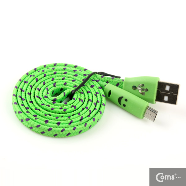 Coms USB/Micro USB(B) 케이블(스네이크 무늬) LED/green