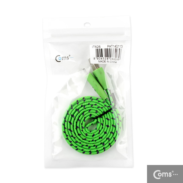 Coms USB/Micro USB(B) 케이블(스네이크 무늬) LED/green