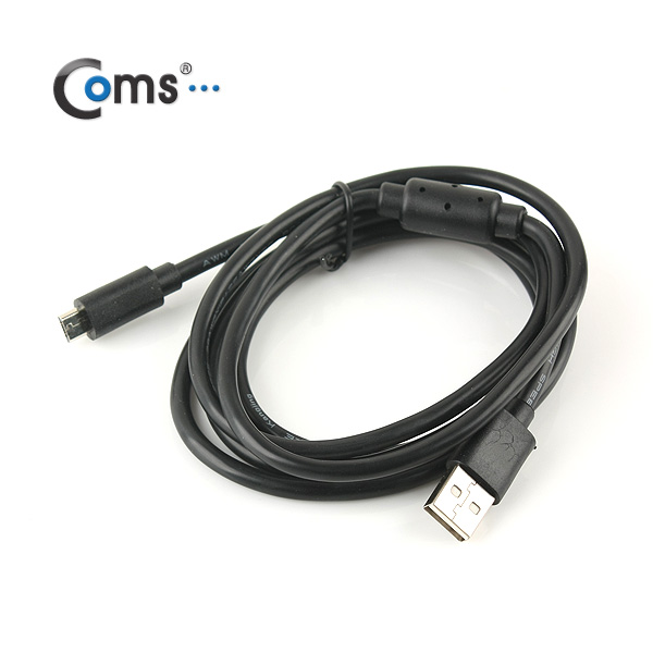 Coms USB/Micro USB(B) 케이블(충전/데이터/Box),블랙, 1.5M