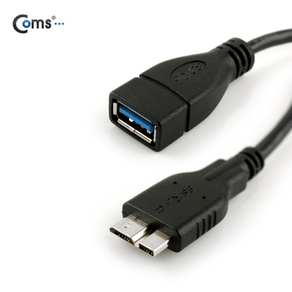 Coms 갤럭시노트3 OTG 케이블, Black