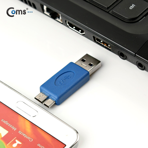 Coms 갤럭시노트3 OTG 케이블, White