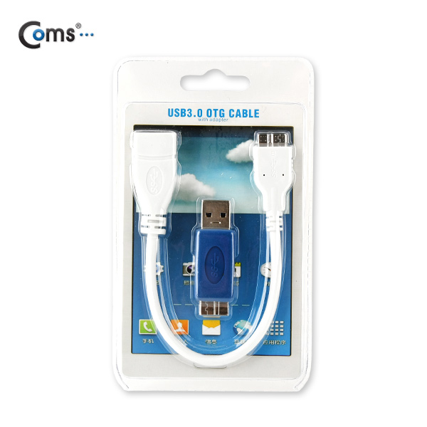 Coms 갤럭시노트3 OTG 케이블, White