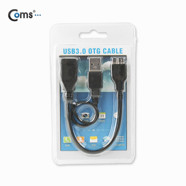 Coms 갤럭시노트3 OTG 케이블, USB 전원