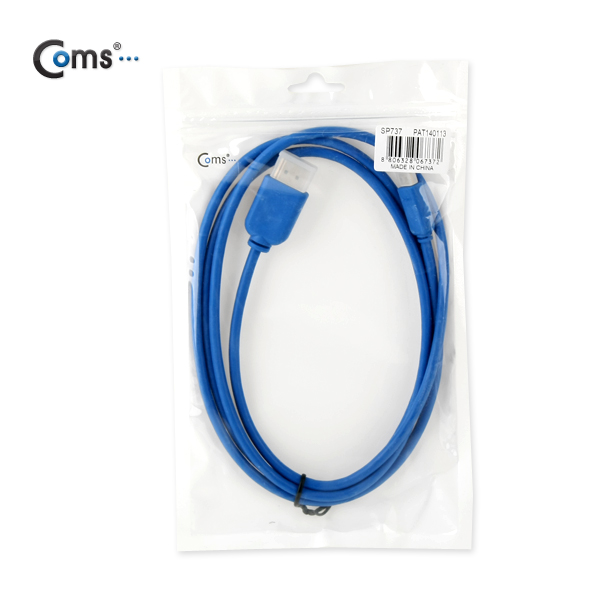 Coms HDMI/HDMI(Micro) 케이블(슬림) 1.5M, Blue