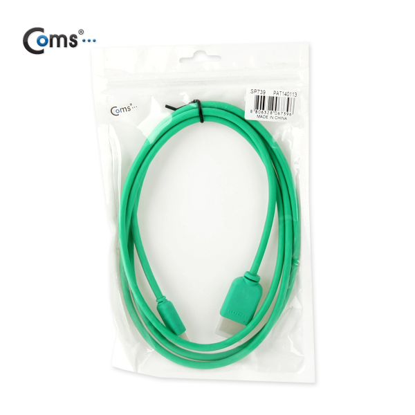 Coms HDMI/HDMI(Micro) 케이블(슬림) 1.5M, Green