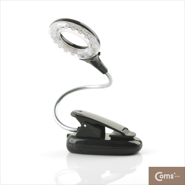 Coms USB 램프(스텐드형), 18LED/원형/Black