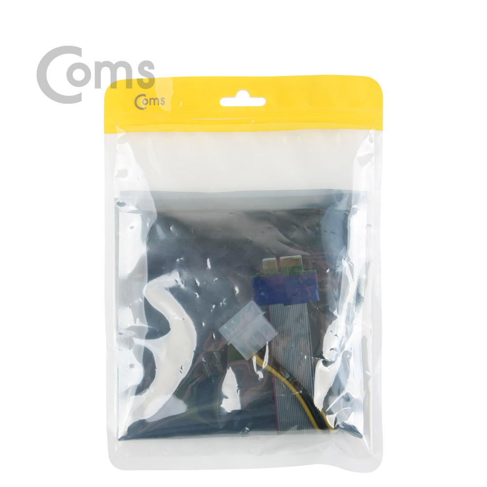 Coms Express PCI 아답터, 4P 전원포함(PCIE/1X to 16X) / 길이 20cm