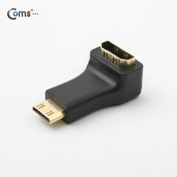 Coms HDMI 젠더(Mini HDMI M / HDMI F),상향90도