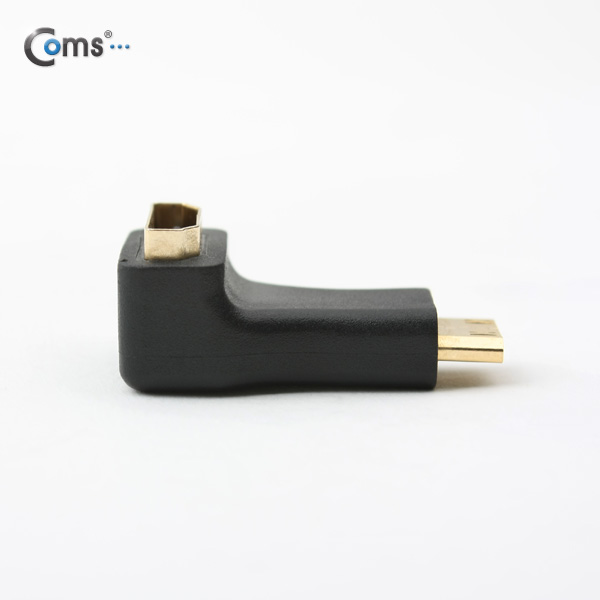 Coms HDMI 젠더(Mini HDMI M / HDMI F),상향90도