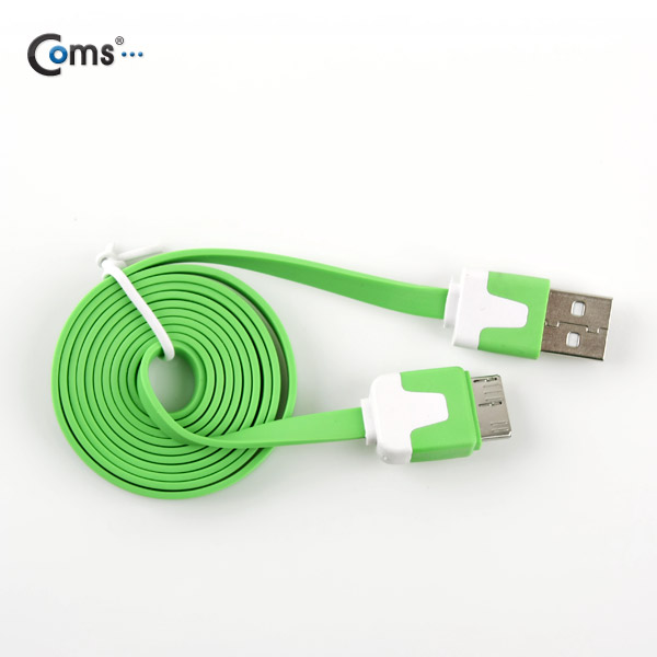 Coms 갤럭시 노트3용 USB 2.0/Micro USB(B) 케이블 Flat, Green
