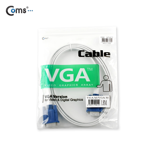 Coms 모니터 케이블(RGB 플랫형) 1.8M, MM