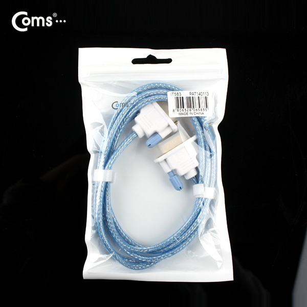 Coms 모니터 케이블(투명/Slim) MM, 1.5M, Blue/RGB