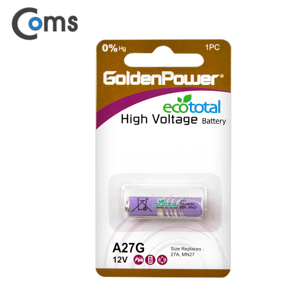 Coms 골든파워 건전지 GP (A27G-C), 27A/MN27, 12V
