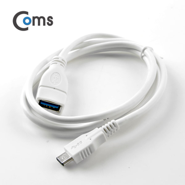 Coms USB 3.1 케이블(USB 3.0 변환)- A(F)/C(M), 1M/White, Type C(M)/ 3.0 A(F)