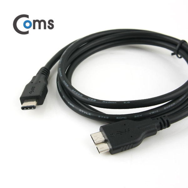 Coms USB 3.1 케이블(USB 3.0 Micro 변환) 1M/Black