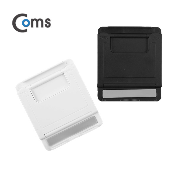 Coms 스마트폰 거치대(폴더접이식) Black