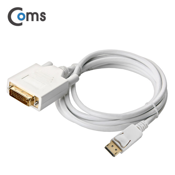 Coms 디스플레이 포트 케이블(DVI 변환 / DP1.2 지원) 1.8M/DP/DisplayPort