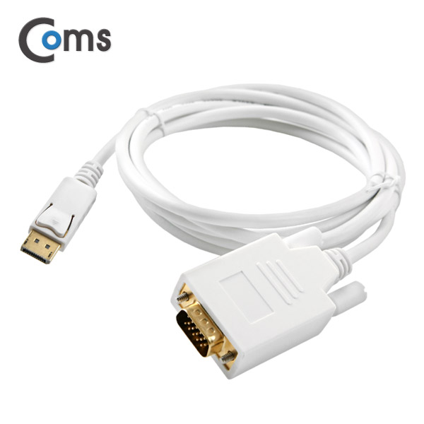 Coms 디스플레이 포트 케이블(VGA 변환 / DP1.2 지원) 1.8M/DP/DisplayPort