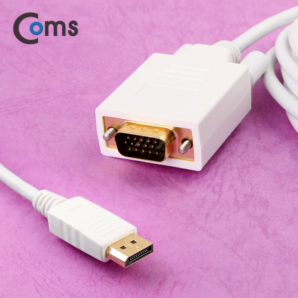 Coms 디스플레이 포트 케이블(VGA 변환 / DP1.2 지원) 1.8M/DP/DisplayPort