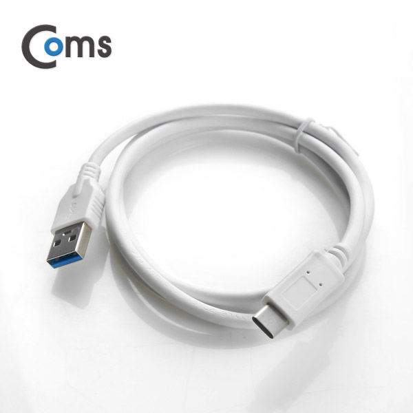 Coms USB 3.1 케이블(USB 3.0 변환)- A(M)/C(M), 1M/White, Type C(M)/3.0 A(M)