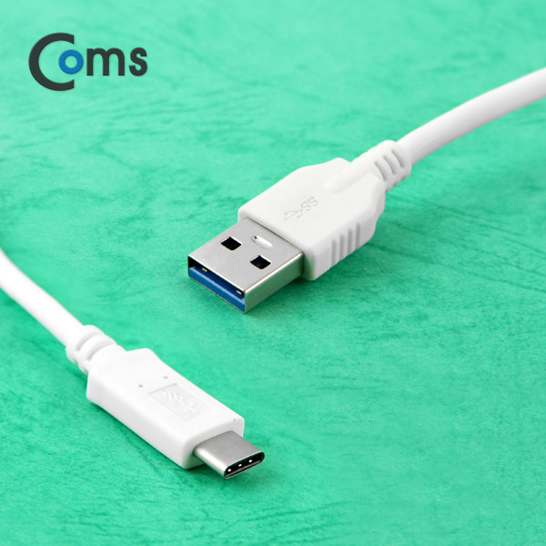 Coms USB 3.1 케이블(USB 3.0 변환)- A(M)/C(M), 1M/White, Type C(M)/3.0 A(M)