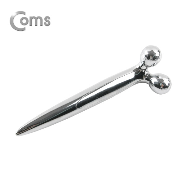 Coms 3D 페이스 듀얼 마사지 롤러 (미니형 2구/ 36면체 다이아몬드 컷팅)