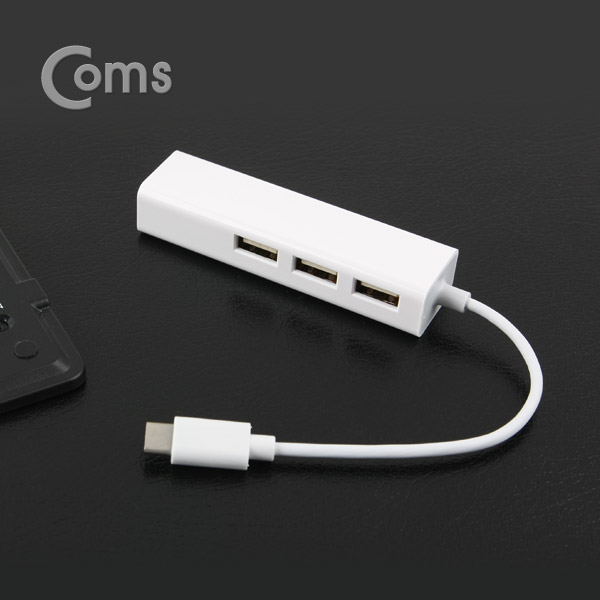 Coms USB 3.1 컨버터(Type C) USB 3Port/LAN 1Port