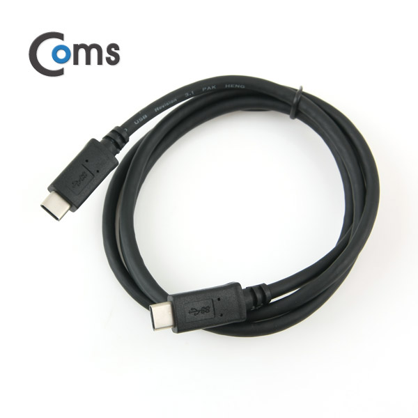 Coms USB 3.1 케이블(Type C) 1M/Black