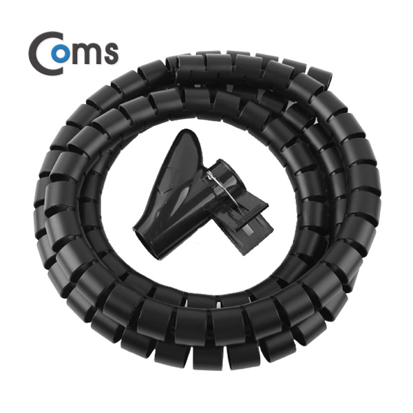 Coms 케이블 정리기(JDD) Black/소 (2.0φx150CM)