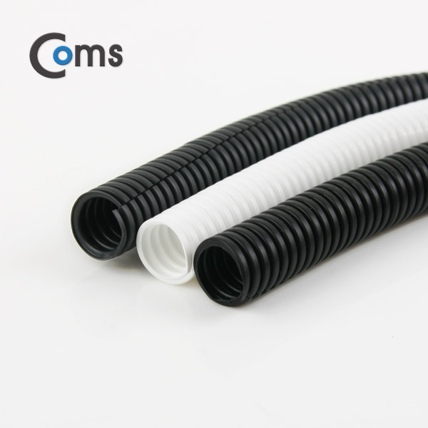 Coms 케이블 정리용 주름관 (너비: 13mm/길이: 5M/White)