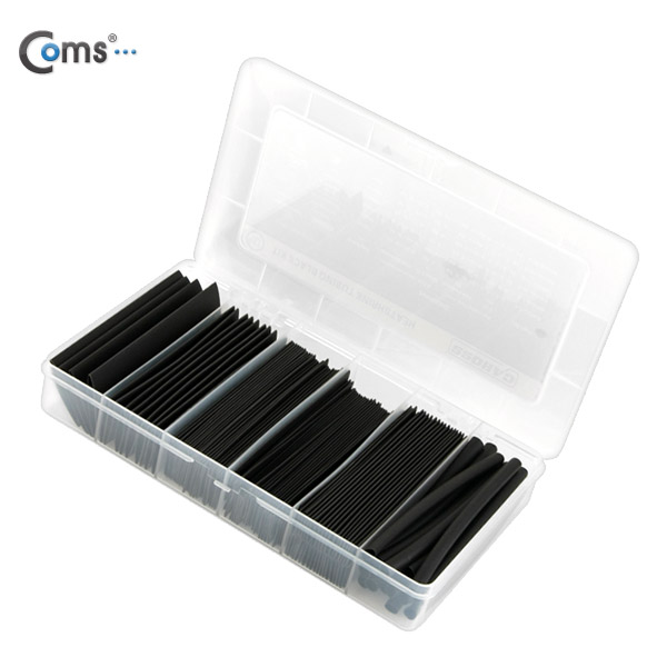 Coms 수축 튜브 세트(130pcs), Black, 5/8/10/13/16/20mm