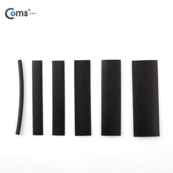 Coms 수축 튜브 세트(130pcs), Black, 5/8/10/13/16/20mm