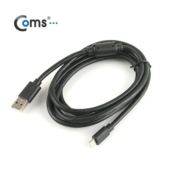 Coms iOS 스마트폰 5 케이블(고급형/Box), 1.5M/8핀/충전/데이터