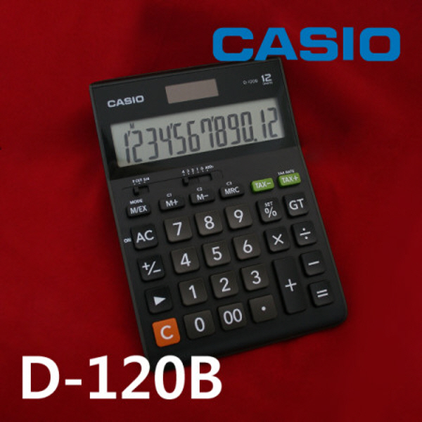 계산기 CASIO (D-120B) 12DIGIT
