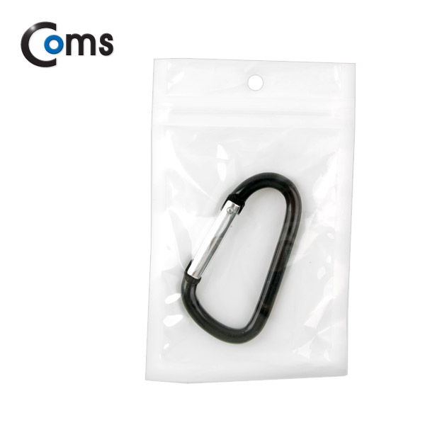 Coms 카라비너(D형/스틸), Black