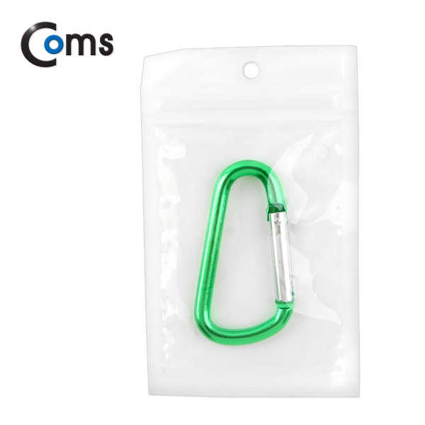 Coms 카라비너(D형/스틸), Green
