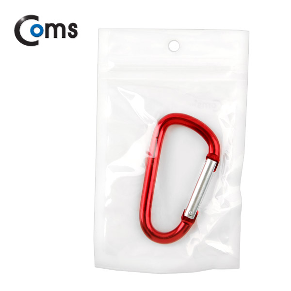 Coms 카라비너(D형/스틸), Red