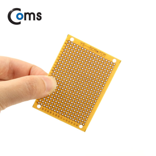 Coms PCB 기판(gold / 18*24 Point), 5x7cm