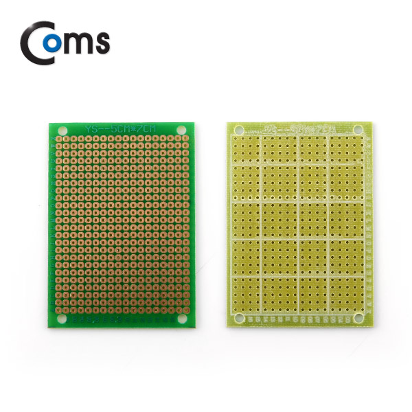 Coms PCB 기판(green / 18*24 Point), 5x7cm