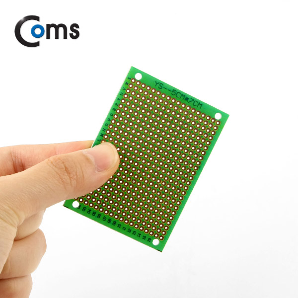 Coms PCB 기판(green / 18*24 Point), 5x7cm
