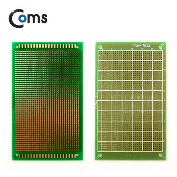 Coms PCB 기판(green / 32*50 Point), 9x15cm