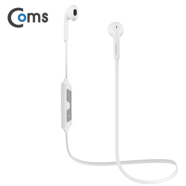 Coms 블루투스 이어셋/이어폰 (White) / (인이어 가이드 제공) / evn1