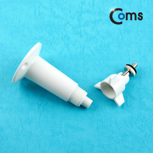 Coms CCTV용 거치대(White), 1관절, 10cm/Plastic