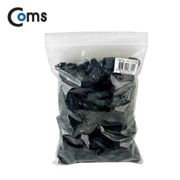 Coms 부트(통), 1봉 - 100ea / 8P8C, Black