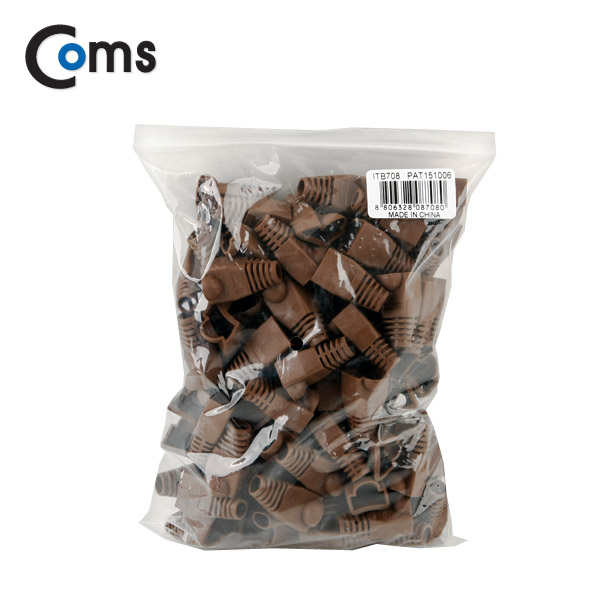 Coms 부트(통), 1봉 - 100ea / 8P8C, Brown