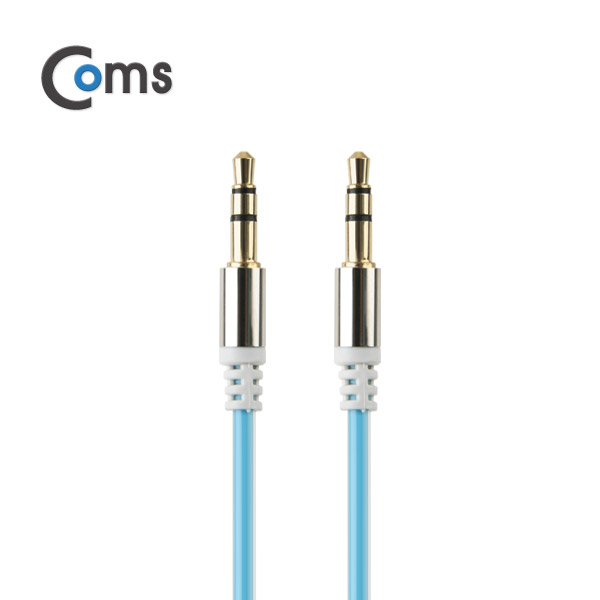 Coms 스테레오 케이블 (3.5) 1M 슬림형/Sky Blue/Stereo